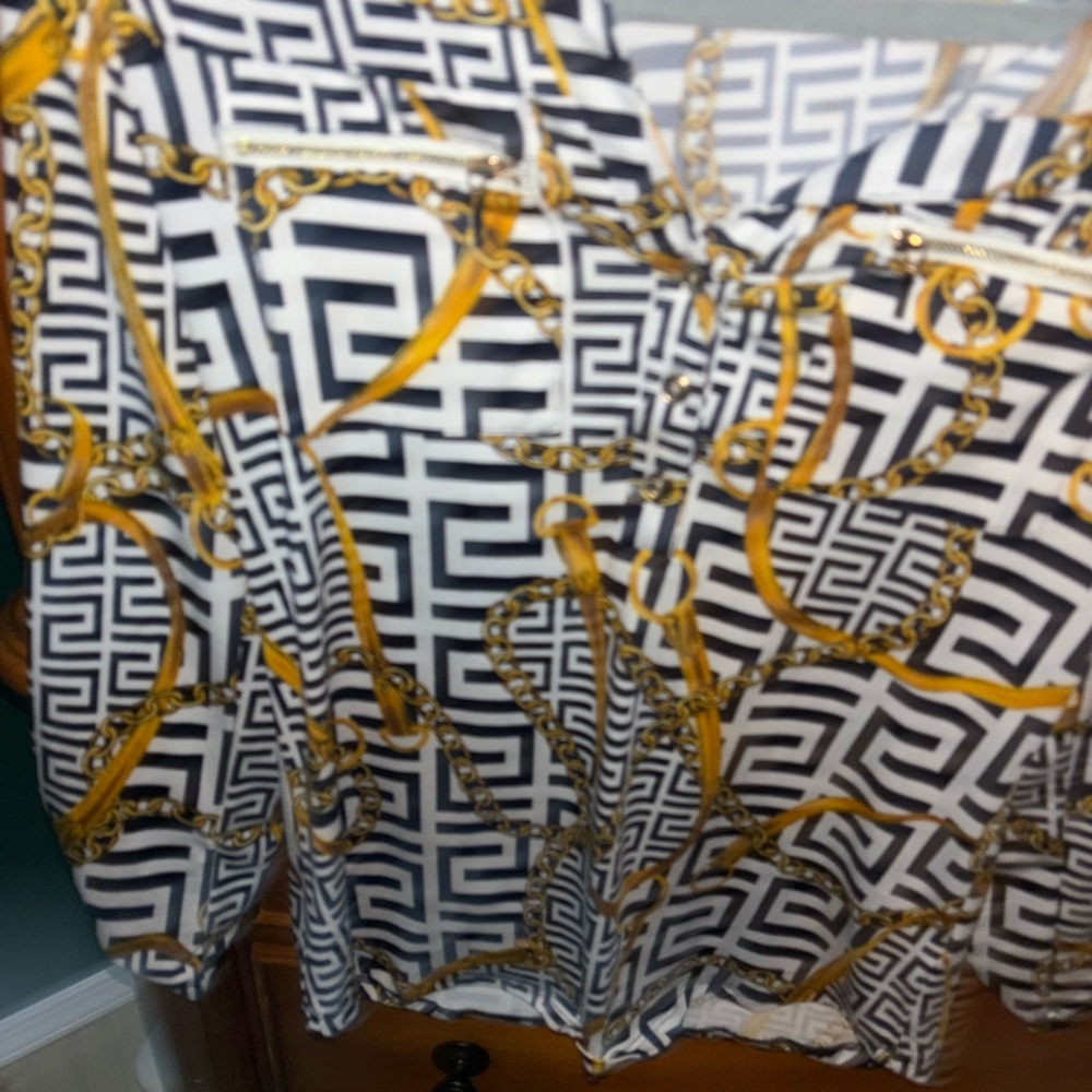 Stylish Geometric Patterned Skirt